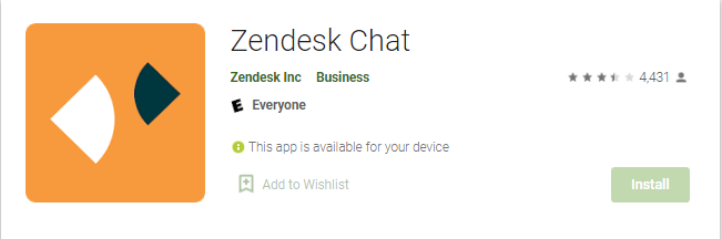 اپلیکیشن موبایلی zendesk chat